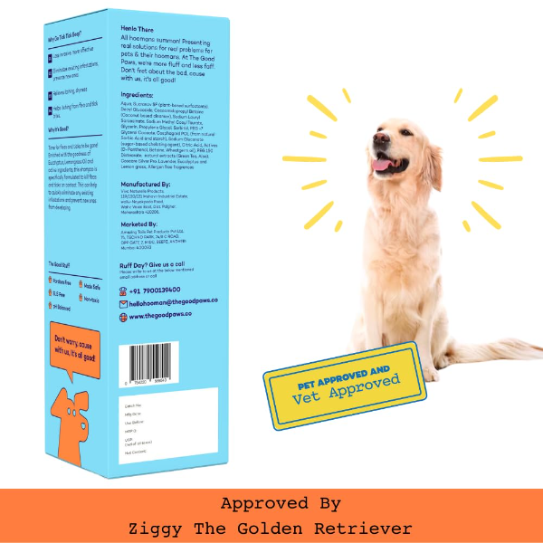 Anti Tick Shampoo for Dogs with Eucalyptus & Lemongrass Oil Flea and Tick Dog Shampoo 500ml - Image 2