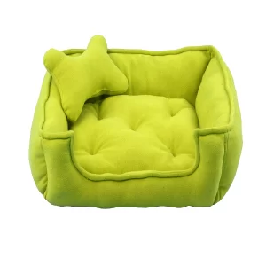 Fluffy's reversible dog bed with soft fleece sofa design and washable centre cushion for everyday pet comfort