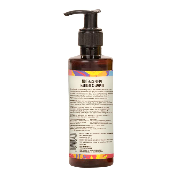 HUFT Natural Shampoo for Puppies & Kittens with Vanilla & Honey for Sensitive Skin (200ml x 2 Pack) - Image 2