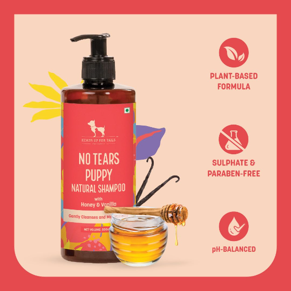 HUFT Natural Shampoo for Puppies & Kittens with Vanilla & Honey for Sensitive Skin (200ml x 2 Pack) - Image 4