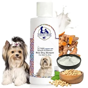 Organic Keratin & Protein Dog Shampoo for Shih Tzu Dogs & Puppies Deep Cleansing 200ml Each (Twin Pack)