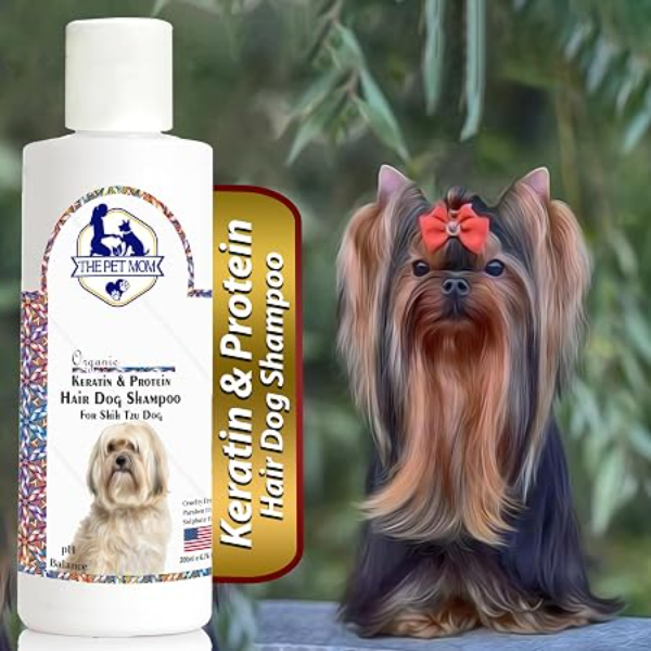 Organic Keratin & Protein Dog Shampoo for Shih Tzu Dogs & Puppies Deep Cleansing 200ml Each (Twin Pack) - Image 2