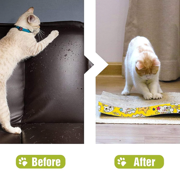 Emily Pets Cat Scratcher Cardboard showing textured corrugated scratching surface for everyday indoor cat use
