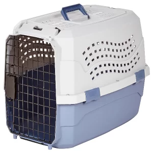 KonicaBasics top load pet kennel with dual access doors for small dogs cats puppies and kittens indoors