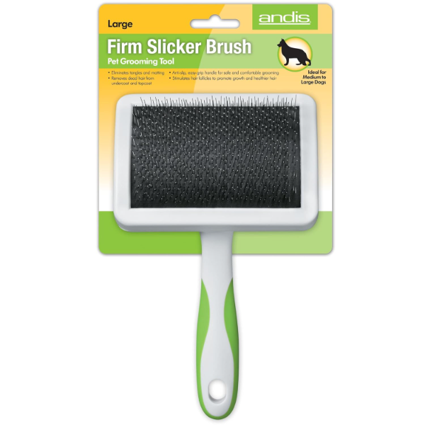 Andis Large Firm Slicker Brush for Dogs and Cats Professional Grooming Brush for Coat Care and Detangling - Image 3
