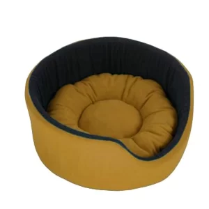 PAWSOME soft dog bed with fleece cushion and anti-skid base for comfortable indoor resting every day