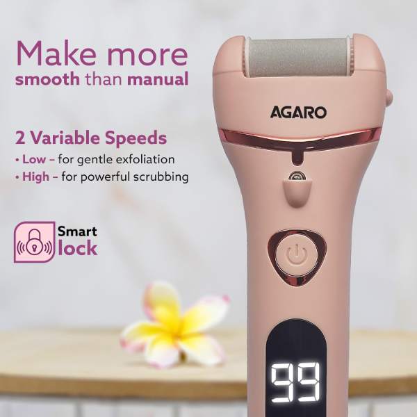 AGARO Electronic Callus Remover electronic callus remover with dual speed foot care design