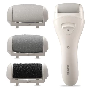AGARO CR3001 Callus Remover with rechargeable design and interchangeable roller heads for foot care