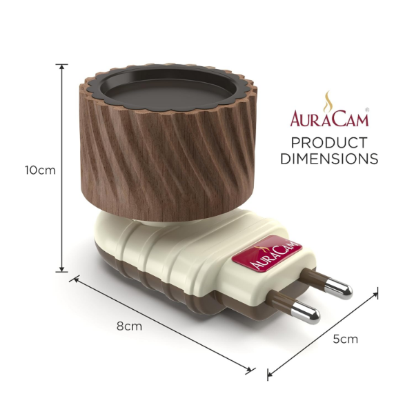 Electric Camphor Burner prepared for fragrance diffusion in home mandir meditation or office environment