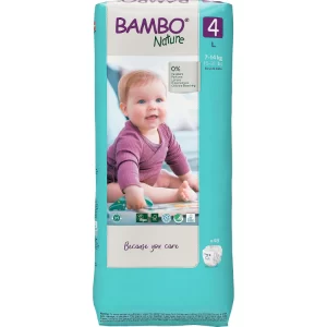 Bambo Nature Baby Nappies Large size for 7-14 kg babies with wetness indicator and soft feel