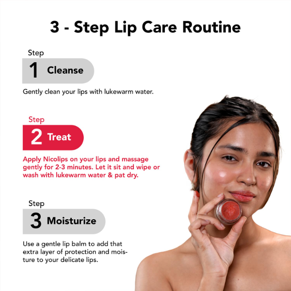 Bella Vita Organic Lip Scrub Balm suitable for men and women with dry lips and lipstick stain concerns
