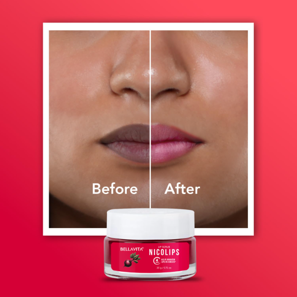 Bella Vita Organic Lip Scrub Balm for moisturised smooth lips with gentle exfoliating daily lip care formula