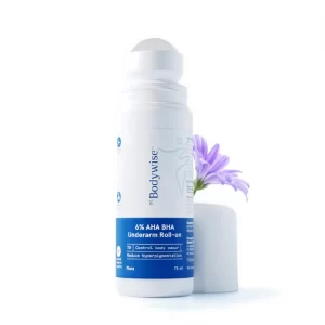 Be Bodywise Underarm Roll-On deodorant with AHA BHA formula for even tone skin and daily freshness care
