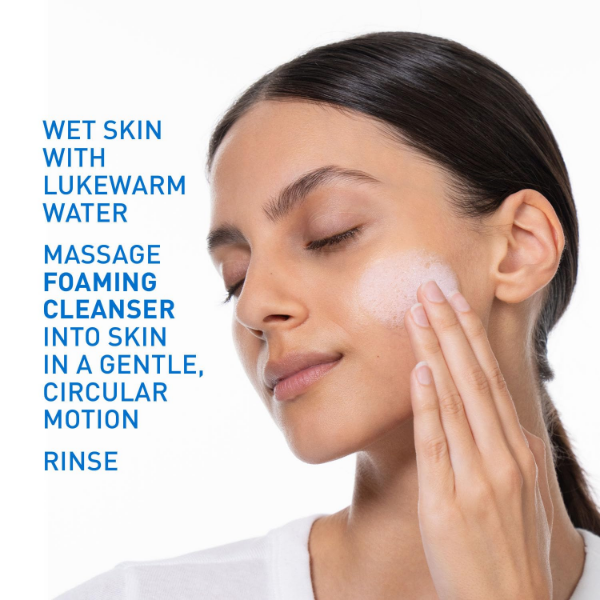 CeraVe Foaming Cleanser for Normal to Oily Skin foaming facial cleanser for daily skincare routine use