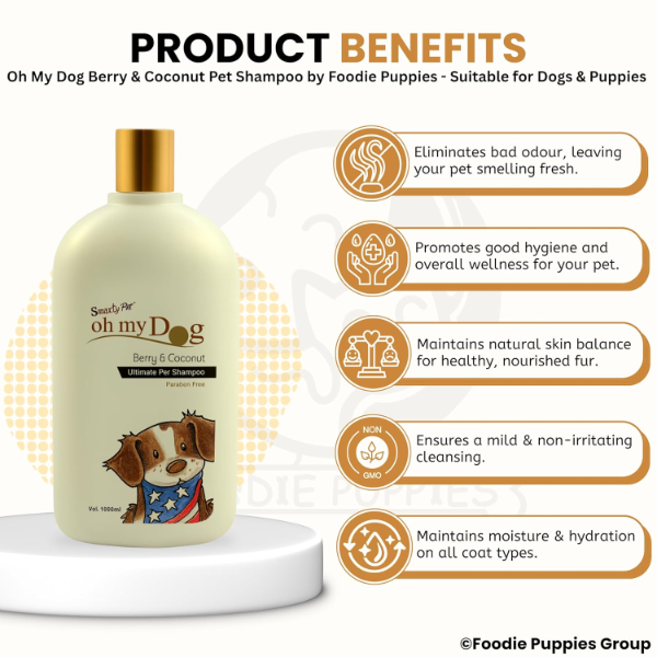 Oh My Dog Berry Coconut shampoo for all dog breeds