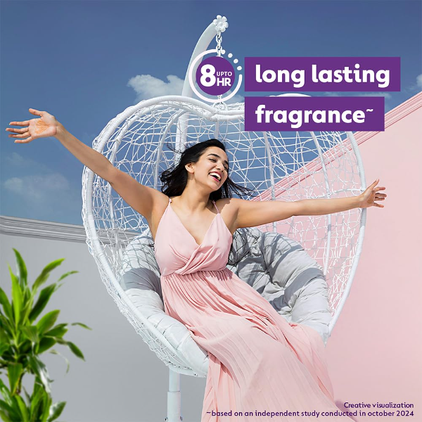 Dettol Lavender body wash bottle highlighting naturally derived ingredients and plant derived cleansers clearly