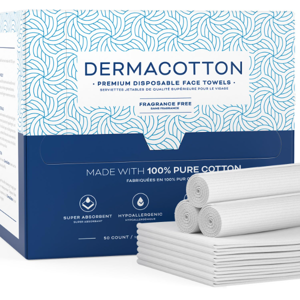Disposable Face Towels made from pure cotton for gentle cleansing and everyday skincare with soft texture