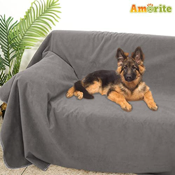 Washable waterproof dog bed sheet in dark sea blue for everyday pet mess and bedding protection
