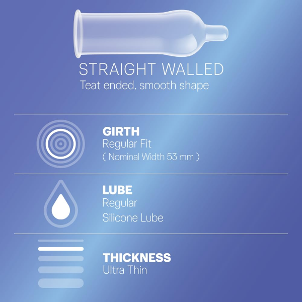 Durex Air Condoms ultra thin condoms shaped with a teat end for easier application and better fit