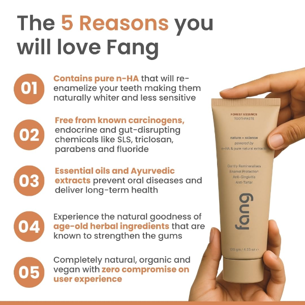 Fang Hydroxyapatite Toothpaste supporting enamel care fresh breath and sensitive teeth routine daily