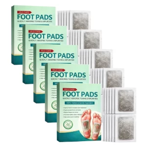 Herbal Detox Foot Pads with bamboo vinegar for overnight foot care and relaxing unisex daily use