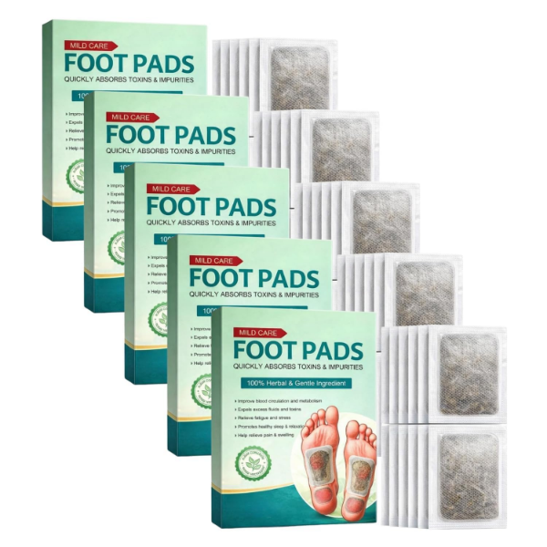 Herbal Detox Foot Pads with bamboo vinegar for overnight foot care and relaxing unisex daily use