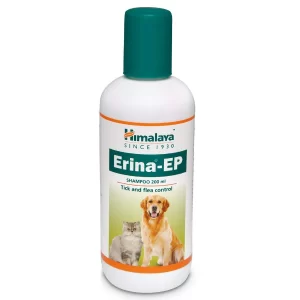 Himalaya Erina Dog Coat Cleanser 200 ml bottle for routine dog skin hygiene and regular grooming care