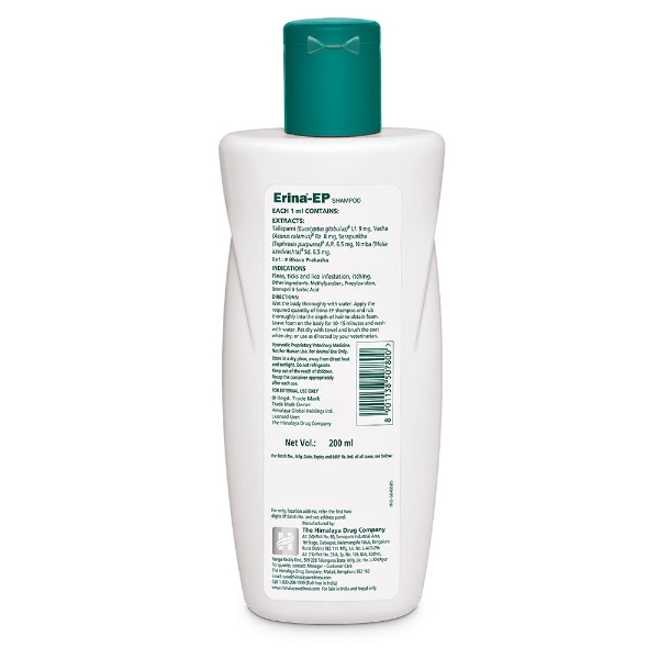 Himalaya Tick Flea Shampoo bottle highlighting herbal Neem and Eucalyptus formula for dogs and cats daily grooming