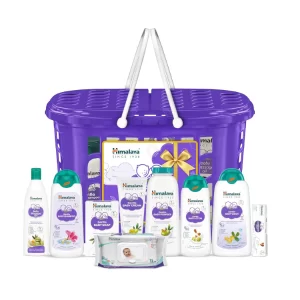 Himalaya newborn baby care kit with shampoo, wash, lotion and essential daily baby care products