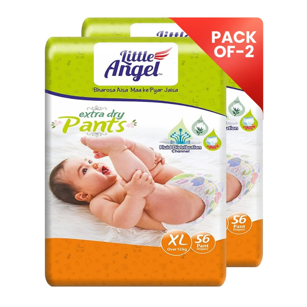 Little Angel Baby Pants XL size for babies over 12 kg with up to 12 hours of protection daily
