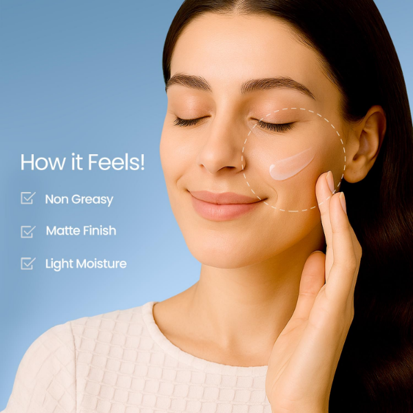 Lotus Herbals Safe Sun Matte Gel Sunscreen SPF 50 highlighting broad-spectrum UV protection for everyday skincare