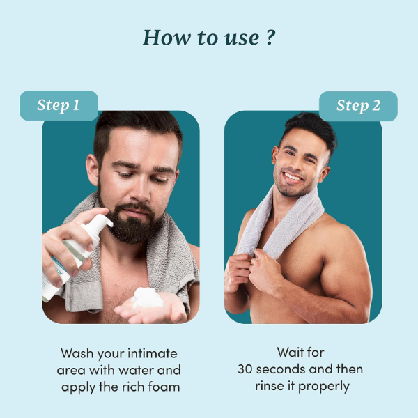 Man Matters Men's Intimate Wash showing pH balanced formula for everyday male intimate hygiene routine