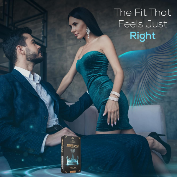 King Thin ultra-thin condoms from Manforce in a convenient pack of 10