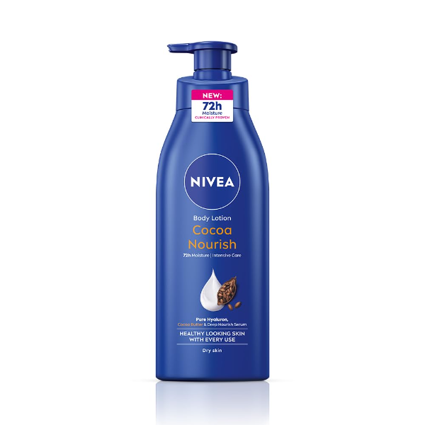 NIVEA Cocoa Nourish Body Lotion with Deep Moisture Serum for very dry skin and lasting daily hydration