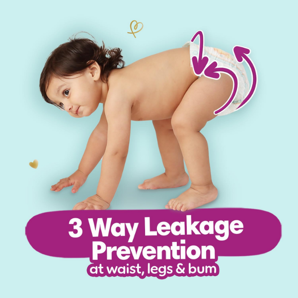 Pampers Active Baby Diapers with 360 degree cottony softness for delicate baby skin comfort