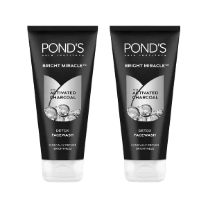 POND'S Pure Detox Face Wash charcoal face wash with activated charcoal for oily skin daily facial cleansing