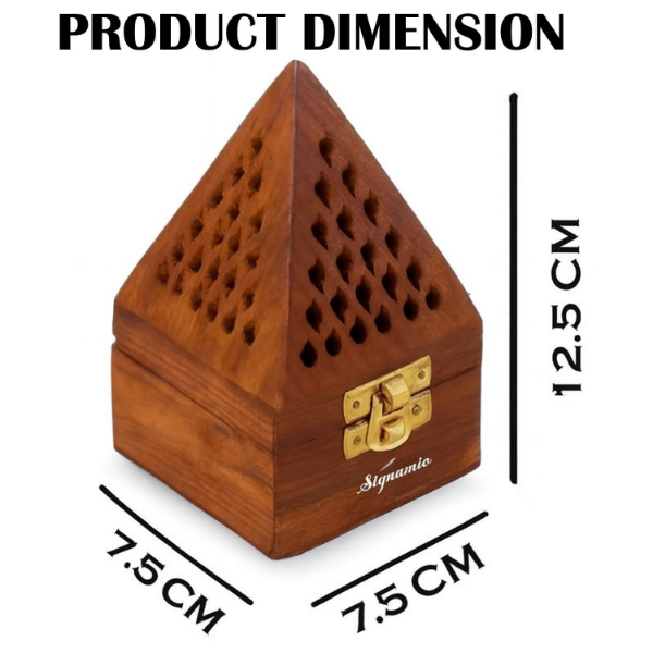 Wooden Sambrani Dhoop Stand arranged as a practical incense holder for pooja room devotional ceremonies