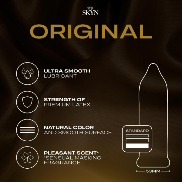 SKYN Original Condoms 48 count pack of 2 polyisoprene condoms product quantity details shown