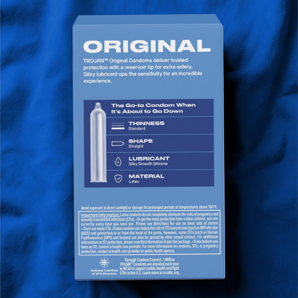 Trojan ENZ condoms 36 count pack of classic lubricated latex condoms with silky-smooth lubricant