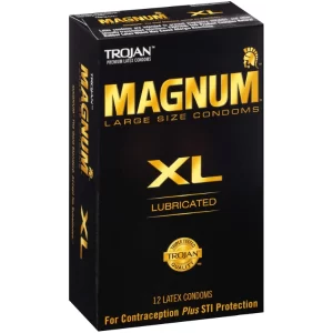Trojan Magnum XL Condoms lubricated latex condoms in 24 count pack of 2 product listing view