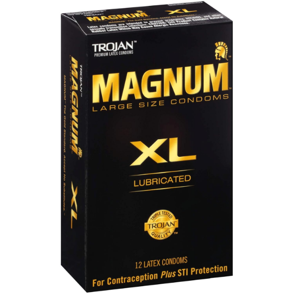 Trojan Magnum XL Condoms lubricated latex condoms in 24 count pack of 2 product listing view