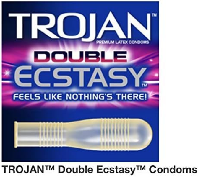 Trojan Pleasure Pack condoms with Ultra Thin and Ultra Ribbed designs for varied preferences