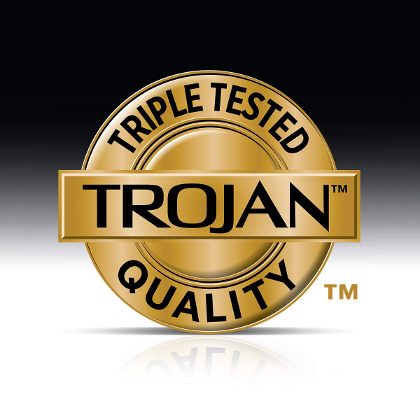 Trojan Studded Condoms made from premium latex and electronically tested to help ensure reliability