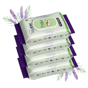PUPPEE Biodegradable Pet Wipes for dogs cats and pets with Lavender Vitamin E and Olive Oil canisters
