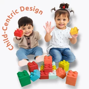 Big Soft Building Blocks for Babies & Toddlers, BPA-Free Construction Toys Set (pack of 2)