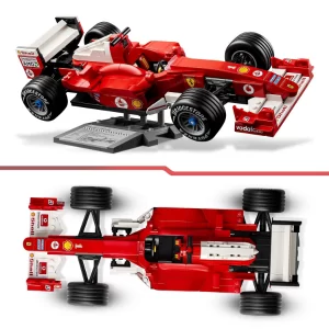 LEGO Icons Ferrari F2004 & Michael Schumacher F1 Model Car Building Kit for Adults (Pack of 2)