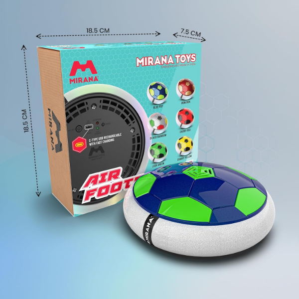 Mirana Air Football Smart Toy for Kids – 3-Mode Rechargeable Hover Ball with LED Lights (Pack of 2) - Image 2