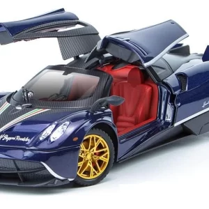 Sky Tech Pagani Huayra 1:32 Diecast Toy Car with Pullback Action, Lights and Music (Pack of 3)